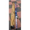 Image 1 : ESTATE SET OF ADULT SKIIS IN HANDLED CARRYING BAG