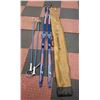 Image 1 : ESTATE SET OF ADULT SKIIS IN HANDLED CARRYING BAG