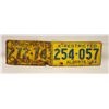 Image 1 : 1961 PAIR X-RESTRICTED ALBERTA LICENSE PLATES