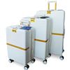 Image 1 : BRAND NEW TOORIST 3PCS HARDSHELL LUGGAGE SET-WHITE
