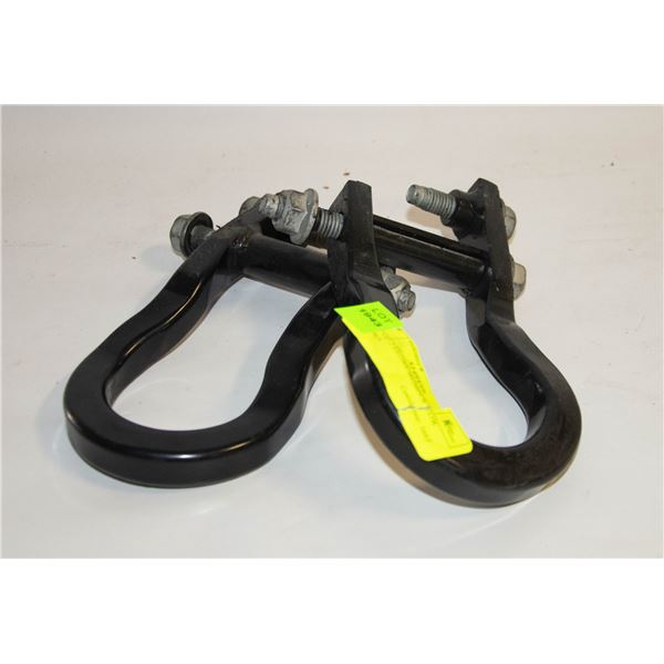 LOT OF 2 FRONT BUMPER TOW HOOKS