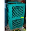 Image 1 : 2 LARGE GREEN CRATES