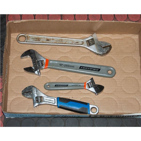 FLAT OF CRESCENT WRENCHES