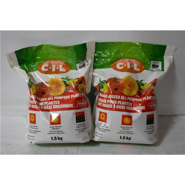 TWO BAGS OF C-I-L PLANT FOOD