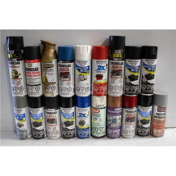 LARGE LOT OF SPRAY PAINT (FULL)
