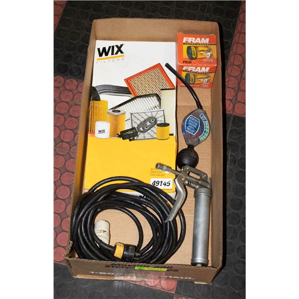 FLAT W/NEW WIX AIR FILTER 49145 + NEW FRAM OIL-