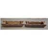Image 1 : 2 WOODEN PLANTERS