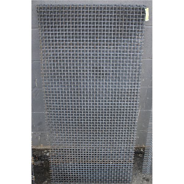 SET OF TWO 48" X 23" HIGH CARBON STEEL SCREENS