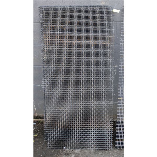 SET OF THREE 49" X 24" HIGH CARBON STEEL SCREENS