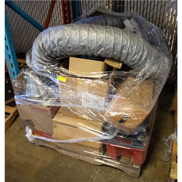 PALLET OF TOOLS AND MORE INCLUDES PARTS ORGANIZERS