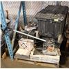 Image 1 : PALLET OF TILE, HUSKY PACKOUTS, ELECTRICAL HOUSING