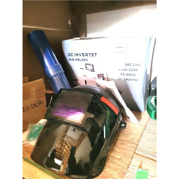 MIG Welder, Welding Mask, Rods A