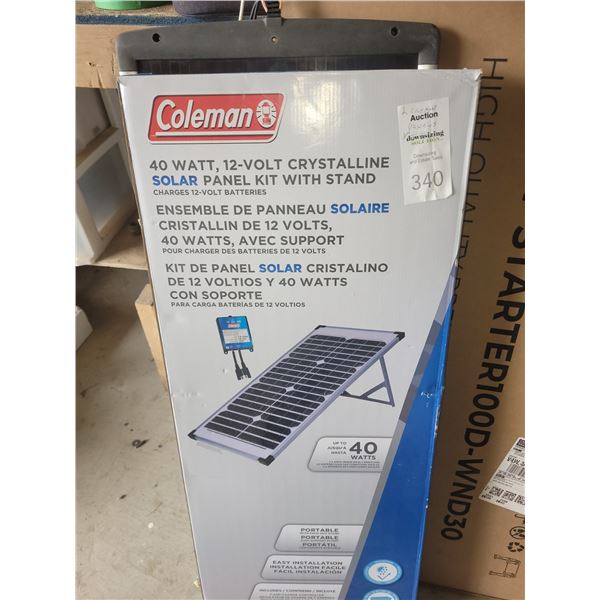 Coleman solar panels A