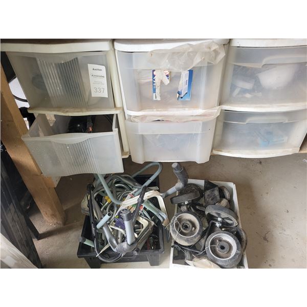 Nails, masks, cable A