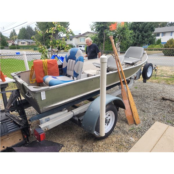 12' Boat & Trailer C