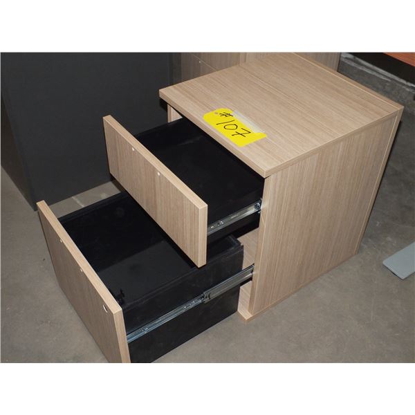 2 Brown Office Cabinets