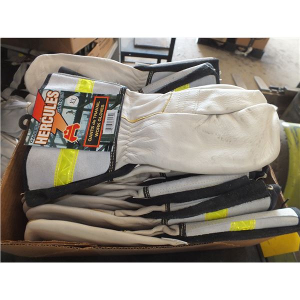 12 Pairs Of Xl Work Gloves