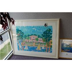LARGE SILKSCREEN SAILING PRINT #44/350