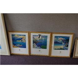 SET OF 3 MAX HAYSLETTE PRINTSTOPED