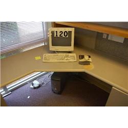 DELL COMPUTER WITH GATEWAY MONITOR AND KEYBOARD