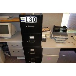 BLACK 4-DRAWER HON FILE CABINET