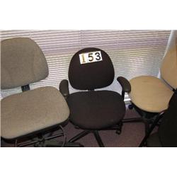 BLACK SECRETARY CHAIR