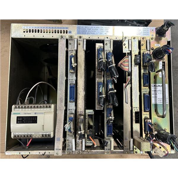 Okuma #E7191-183-329 OPUS 5000 CPU/IF Rack w/#E0451-521-046 Power Supply & Circuit Boards