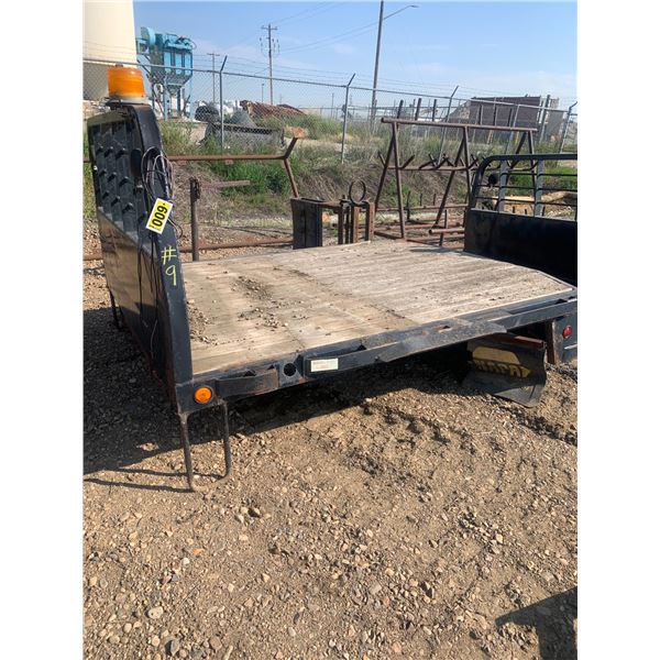 DANCO Rough Country Truck Deck - 9' long x 88" wide, wood deck w/headache rack, was on a single whee