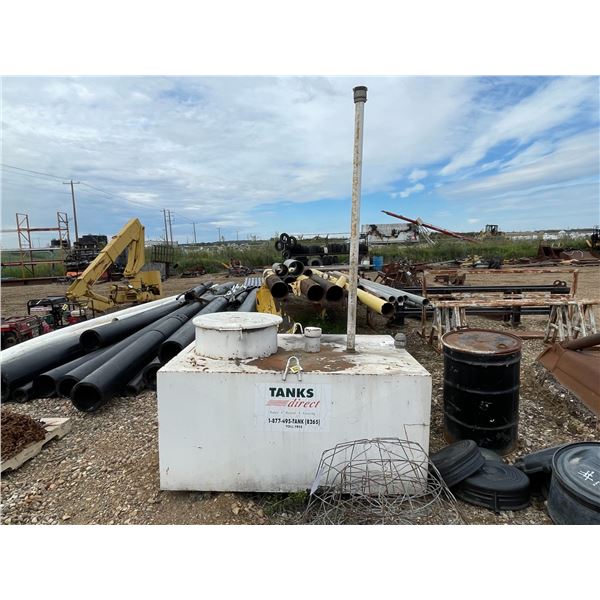 2004 NORTHERN STEEL 1250L Waste Oil Tank, 65.5"x48"x32"(without vent), with rack to drail oil filter