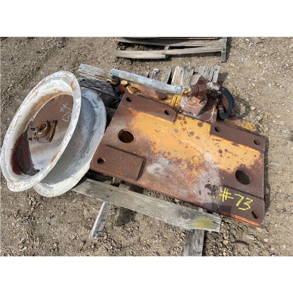 Capstand wheel and winch adapter that fits D65E Komatsu