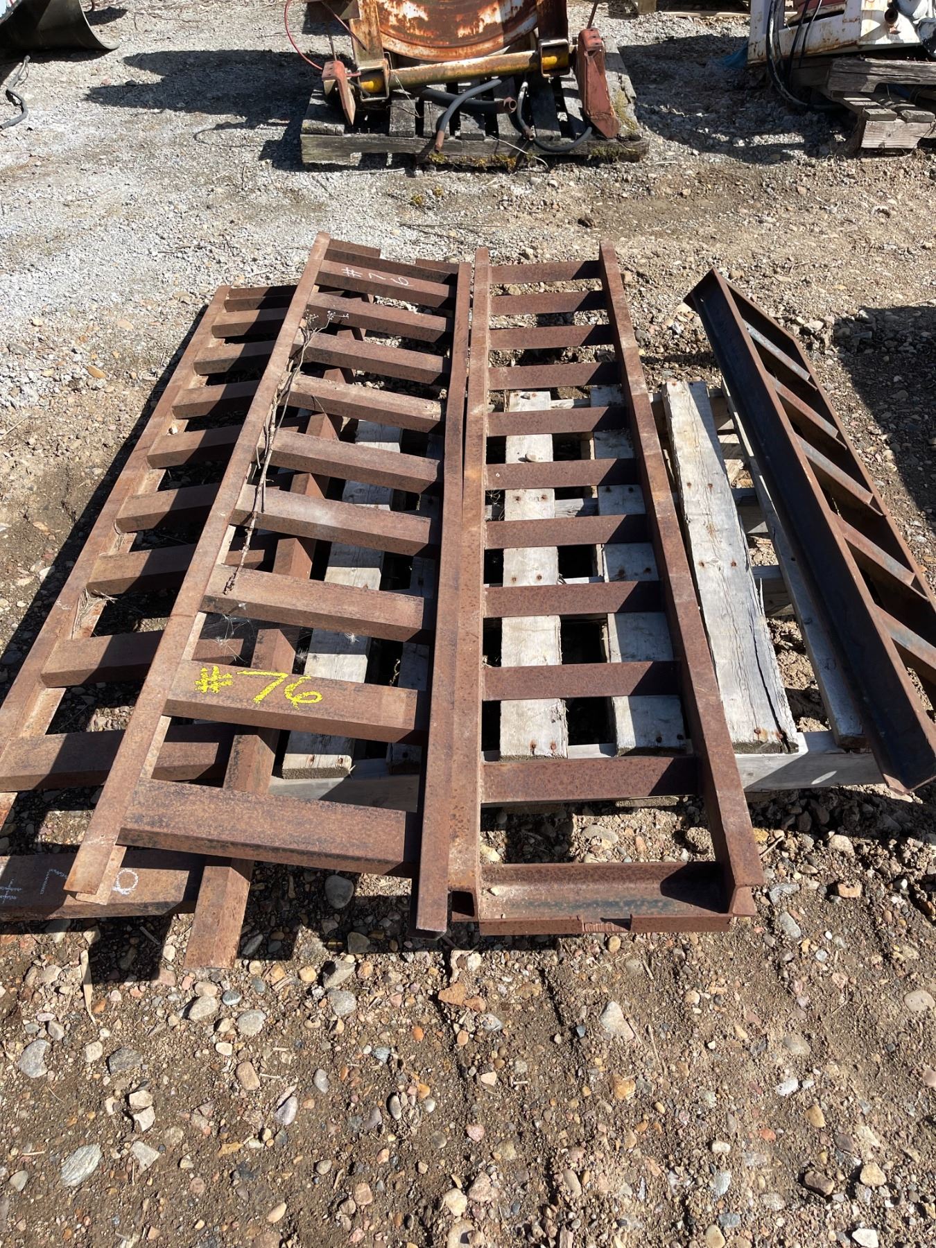 Steel misc utility trailer ramps