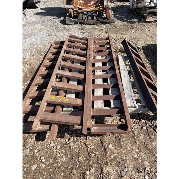 Steel misc utility trailer ramps