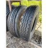 Image 1 : Two 11R24.5 Tires, one with a rim