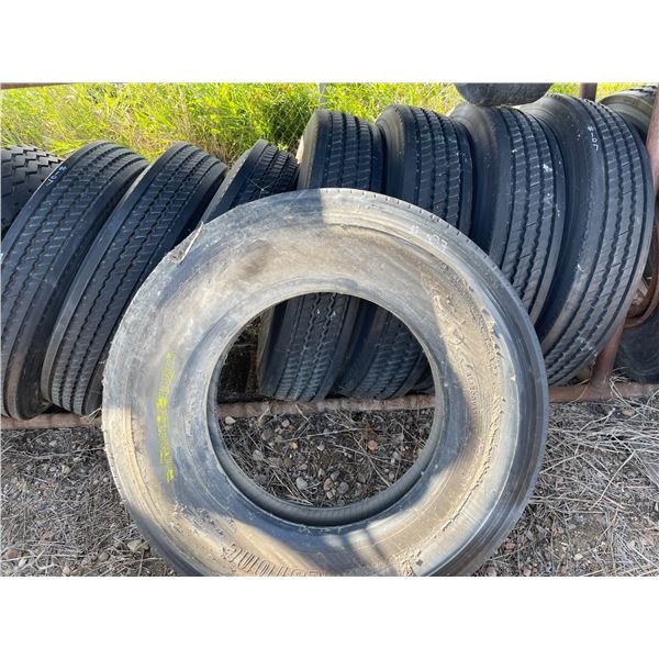(Selling all together) Eight 11R24.5 Unused Trailer Recap Tires