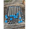 Image 1 : Stainless Steel 316 and 316L threaded 3” pipe nipples (approx 56 units), 3" Stainless steel
