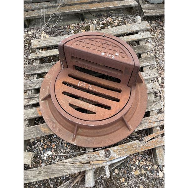 Cast curb and gutter frame and cover