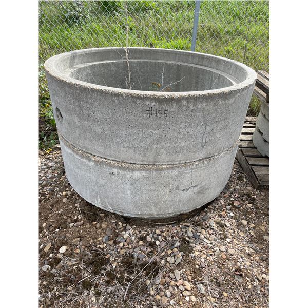 Two 48" Concrete manhole extensions, 16" height