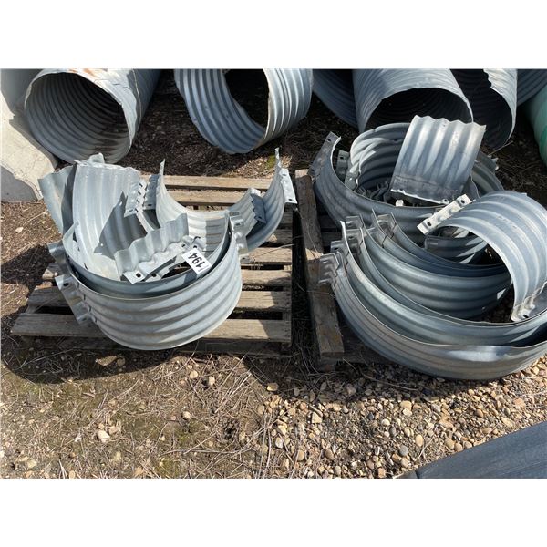Galvanized corrugated steel pipe collars