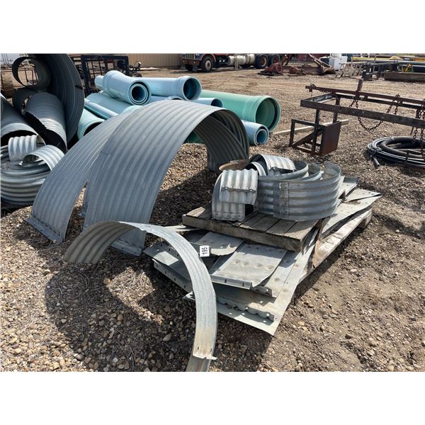 Galvanized corrugated steel pipe collars