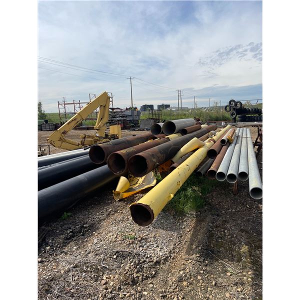Misc Steel Pipe, including two pieces of Stainless Pipe (approx 10" and 12" diameter - approx 8ft lo