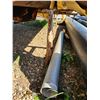 Image 5 : Two 8' long steel pipe racks and one piece of Aluminum tubing 6" diameter, 7ft long. Not to be loade