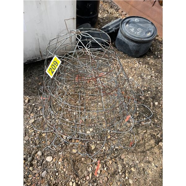 Oil Drain pans and wire baskets