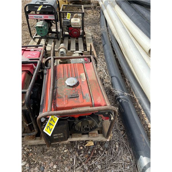 2500W Honda Generator and Honda Water Pump - Parts