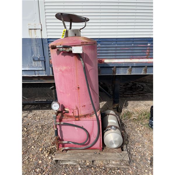 Diesel fired water boiler