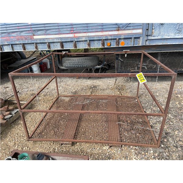 Steel cage 68" x 52" x 38" high, with