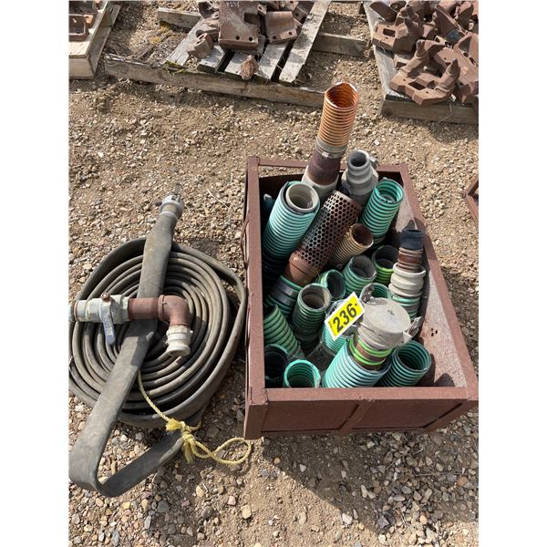Hose, quantity of cam-lok fittings and steel cage