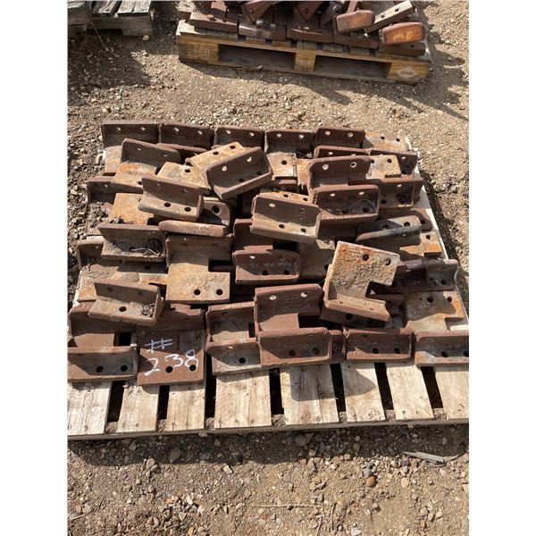 Chain trencher tooth/bit plates to fit 4501, 4502 & 4525 K chain