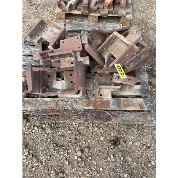Chain trencher tooth/bit plates to fit 4501, 4502 & 4525 K chain