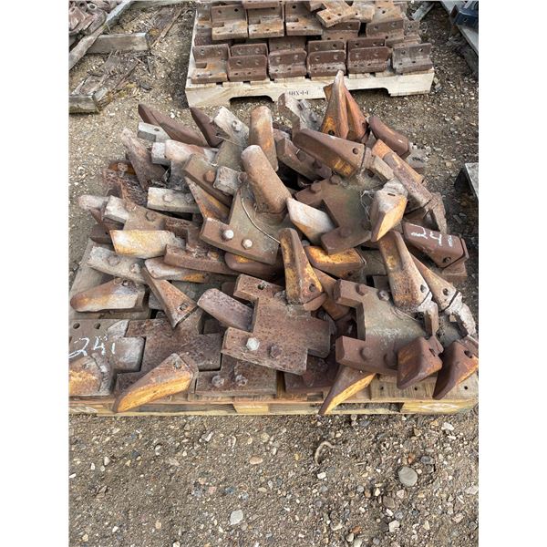 Chain trencher tooth/bit plates to fit 4501, 4502 & 4525 K chain