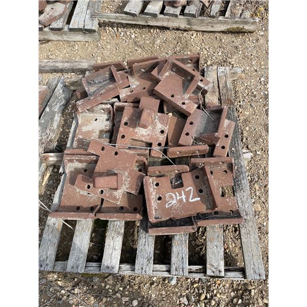 Chain trencher tooth/bit plates to fit 4501, 4502 & 4525 K chain